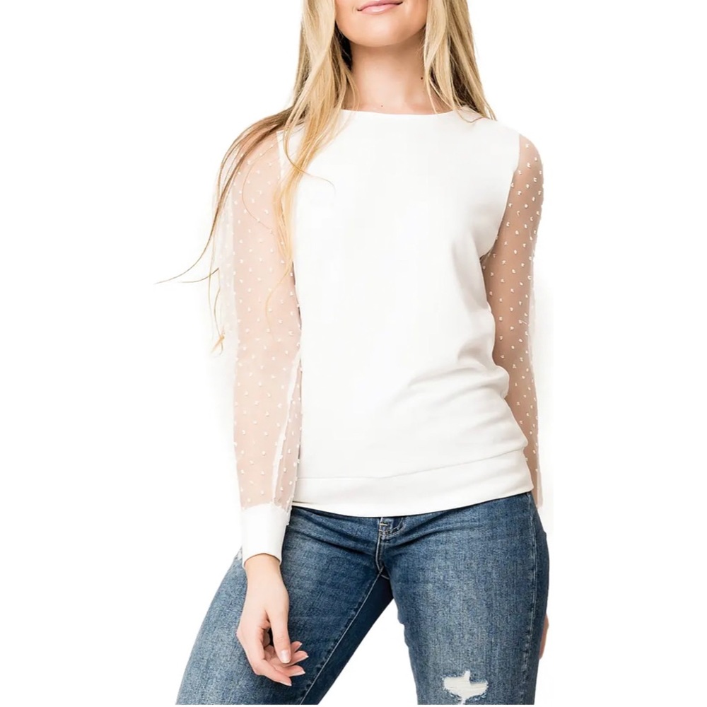 Swiss Dot Blouse
